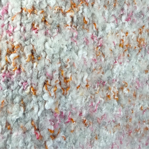 J. Crew Marled Sweater Lady Jacket Size S Pink Cream Orange Knit Preppy Spring - Picture 11 of 11